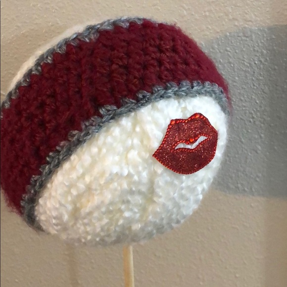 Brand New Burgundy/Gray Ear Warmer - Picture 3 of 4